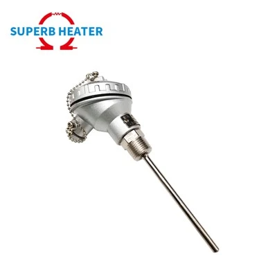 Thermocouple RTD en acier inoxydable haute précision avec capteur de température de la boîte de jonction