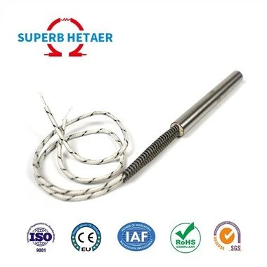 Cartouche chauffante en acier inoxydable serti haute densité