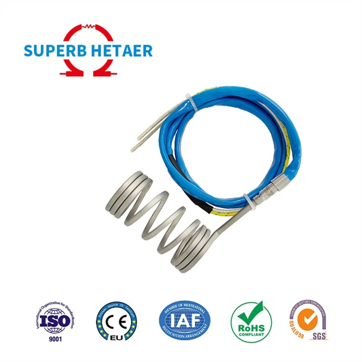 Réchauffeur de serpentin à canaux chauds à ressort 110v avec thermocouple