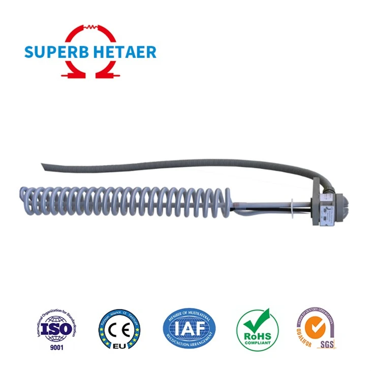 Réchauffeur industriel de PTFE de solution acide-base de réchauffeur d'immersion de PTFE pour le bain de galvanoplastie