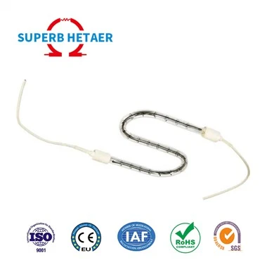 Lampes chauffantes à quartz en fibre de carbone pour le séchage