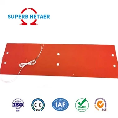 Coussin chauffant électrique en caoutchouc de silicone