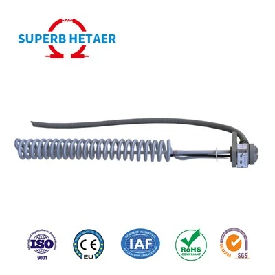 Réchauffeur industriel de PTFE de solution acide-base de réchauffeur d'immersion de PTFE pour le bain de galvanoplastie